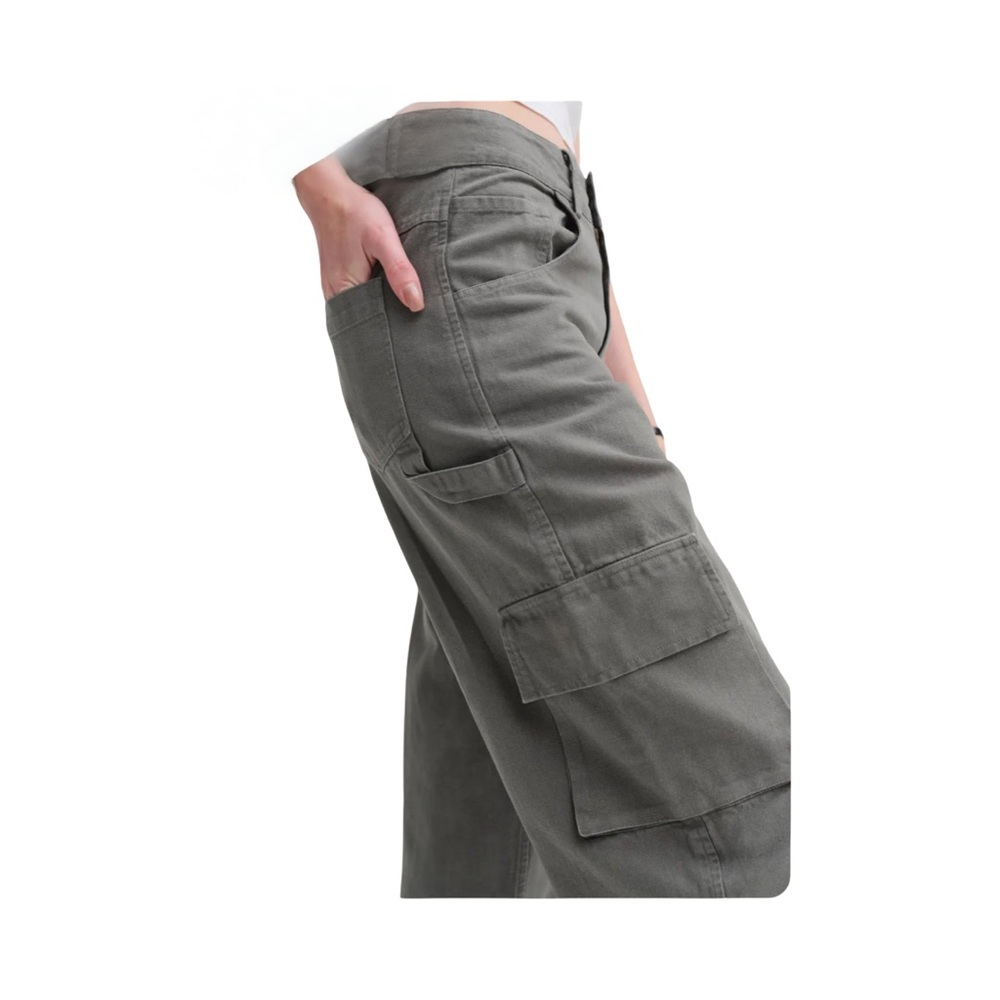 Mate The Label Organic Cotton Canvas Cargo Pants NWT Size XL - Picture 3 of 9